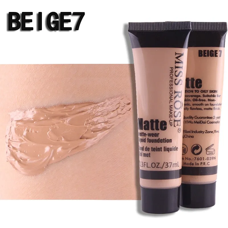 Professional Base Matte Liquid Foundation Waterproof Face Concealer