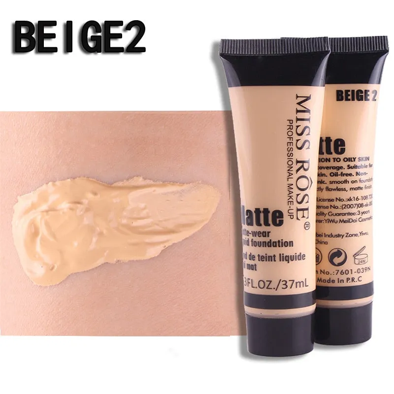 Professional Base Matte Liquid Foundation Waterproof Face Concealer
