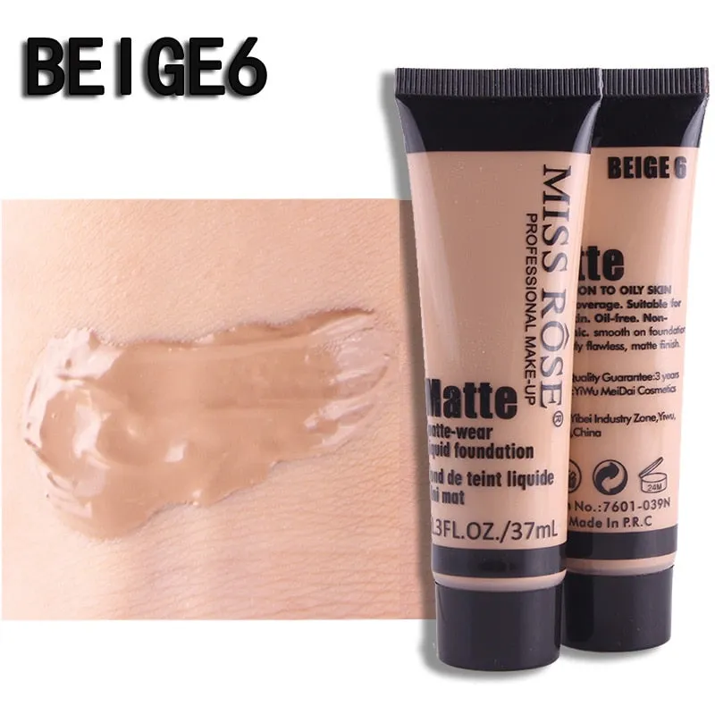 Professional Base Matte Liquid Foundation Waterproof Face Concealer