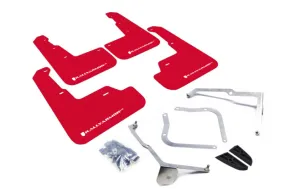 Rally Armor UR Red Mud Flap w/ White Logo - Subaru WRX/STI VA