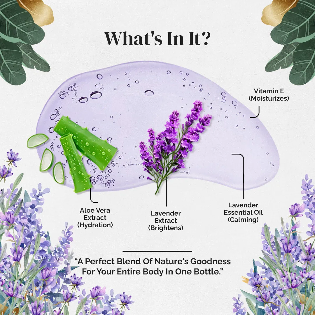 Rubz Lavender Face Wash | Enriched with Pure Lavender Extract | Purifying Face Wash for Men & Women | Sulphate & Paraben Free | Best for Salon, Spa and Hotel | 5 Litre