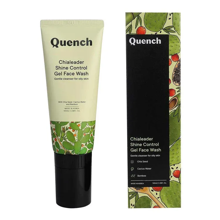 Shine Control Gel Face Wash With Built-in Brush for Deep Cleansing - 100 ML - Free