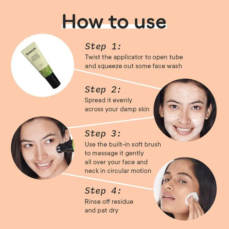 Shine Control Gel Face Wash With Built-in Brush for Deep Cleansing - 100 ML - Free