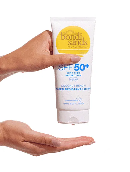 SPF 50  Body Sunscreen Lotion Coconut Beach Scent