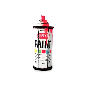 Spray Can Krylon Pink I Original Cardboard Sculpture by Bill Barminski