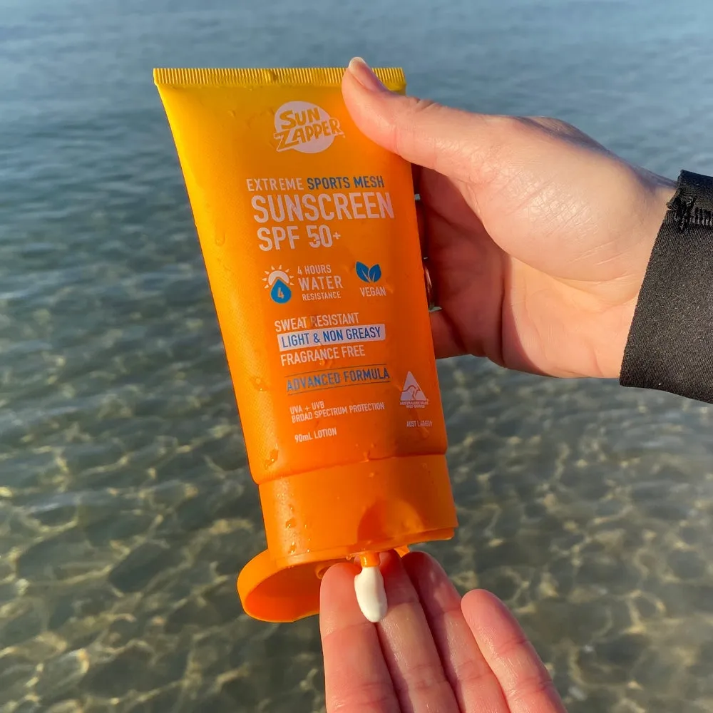 Sun Zapper Extreme Sports Mesh Sunscreen Lotion 90ml SPF 50 
