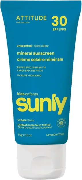 Sunly - Kids Mineral Sunscreen Unscented